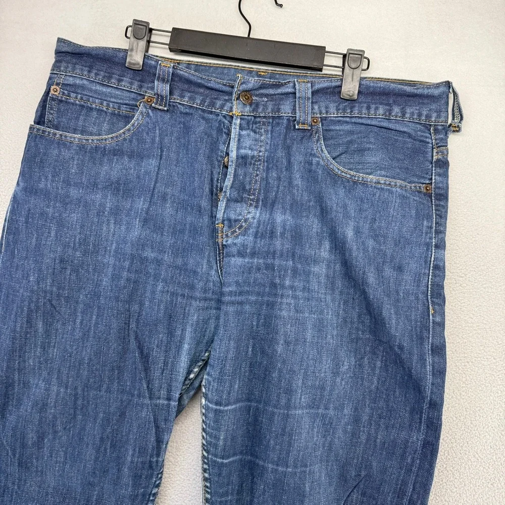 Vintage Levis Jeans Mens 36x32 Blue Denim 512 Bootcut Baggy Distressed Y2k 2000s